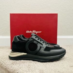 Ferragamo Black Brooklyn sneaker